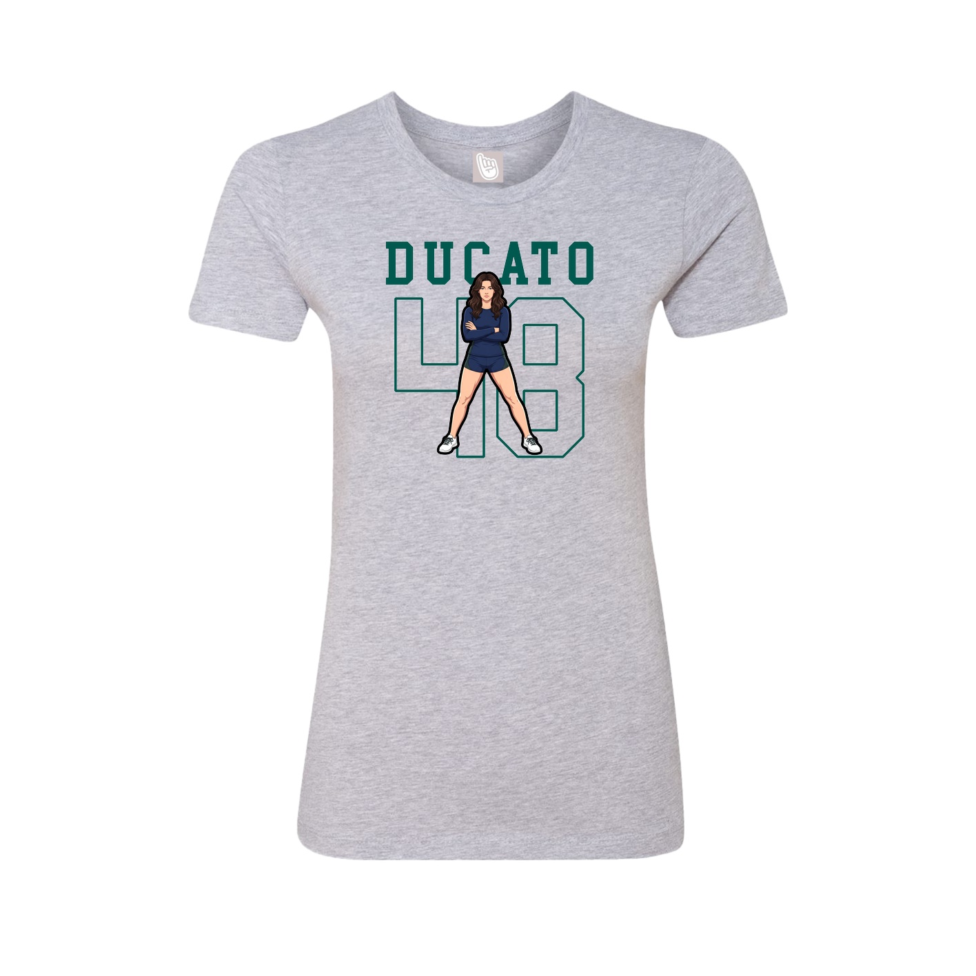 Fitted Women's Tee — Shirsey in Grey
