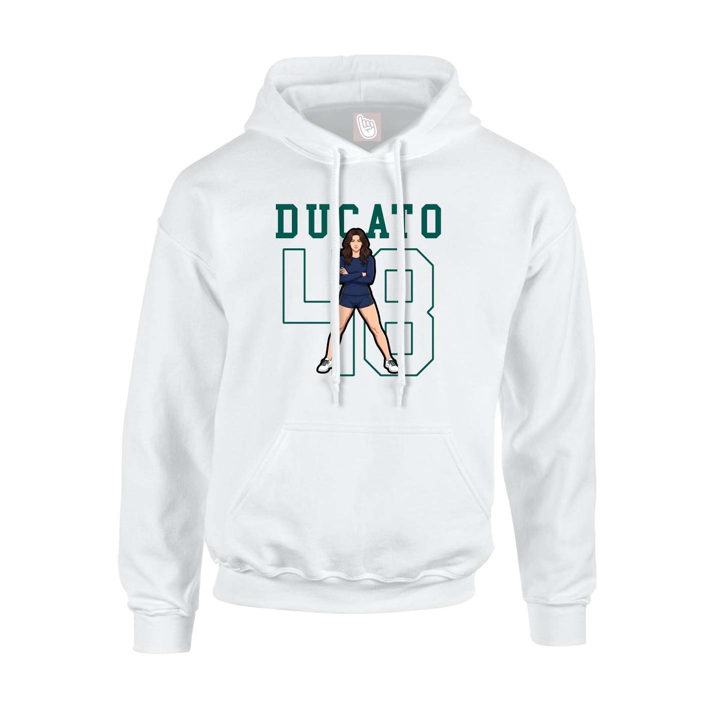 Hoodie — Shirsey in White