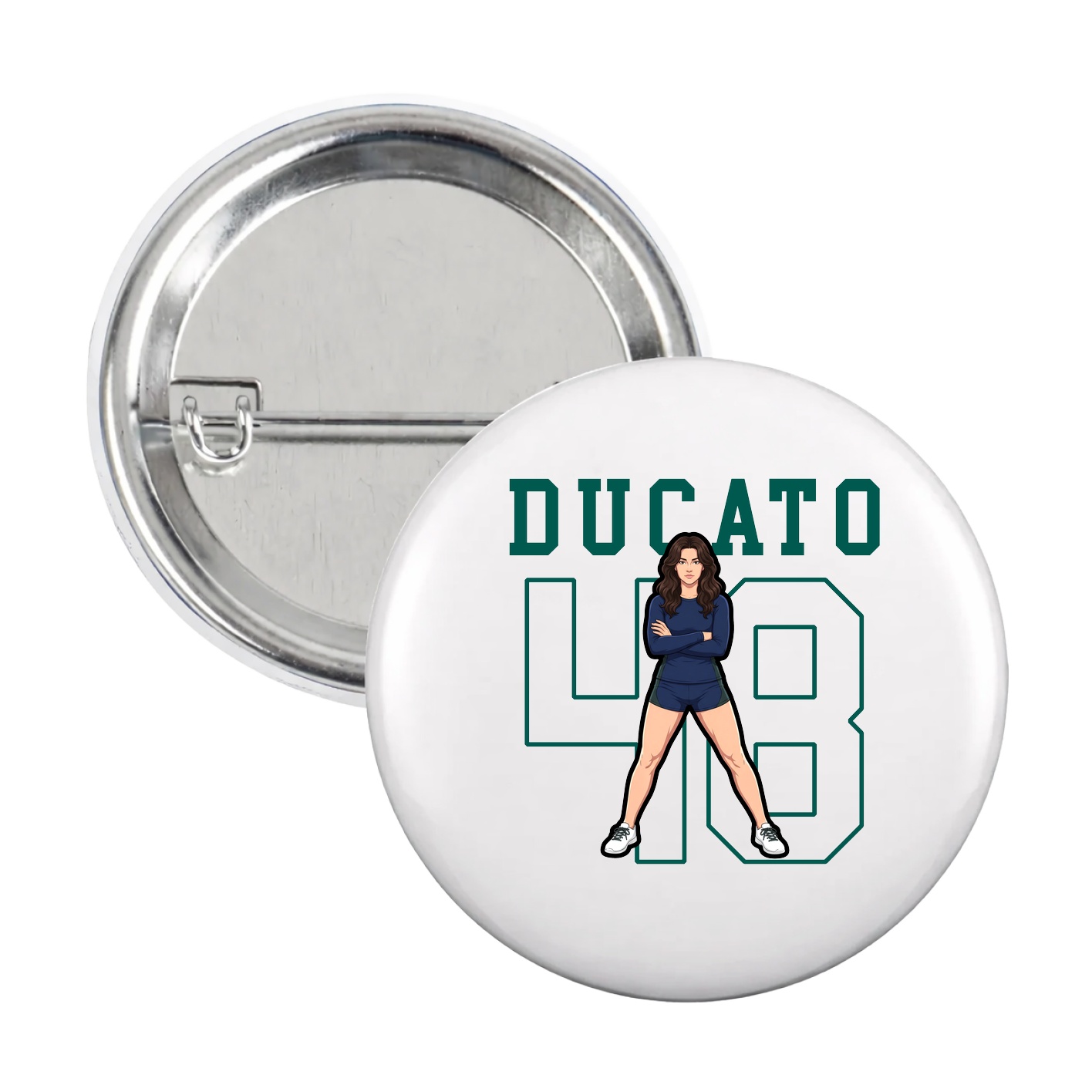 Game Day Button — Shirsey in White