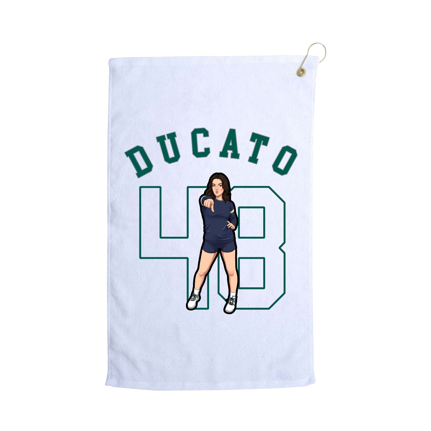 Golf Towel — Shirsey Arch in White