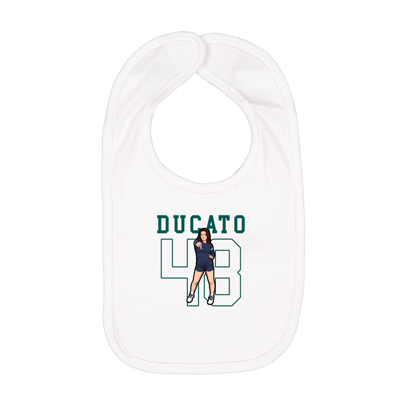 Infant Bib — Shirsey in White