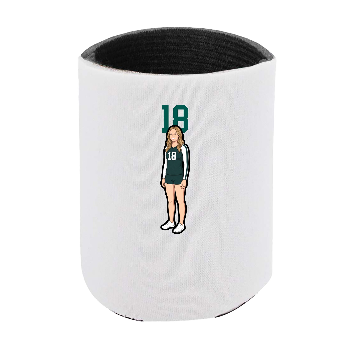 Can Holder — Number Top in White