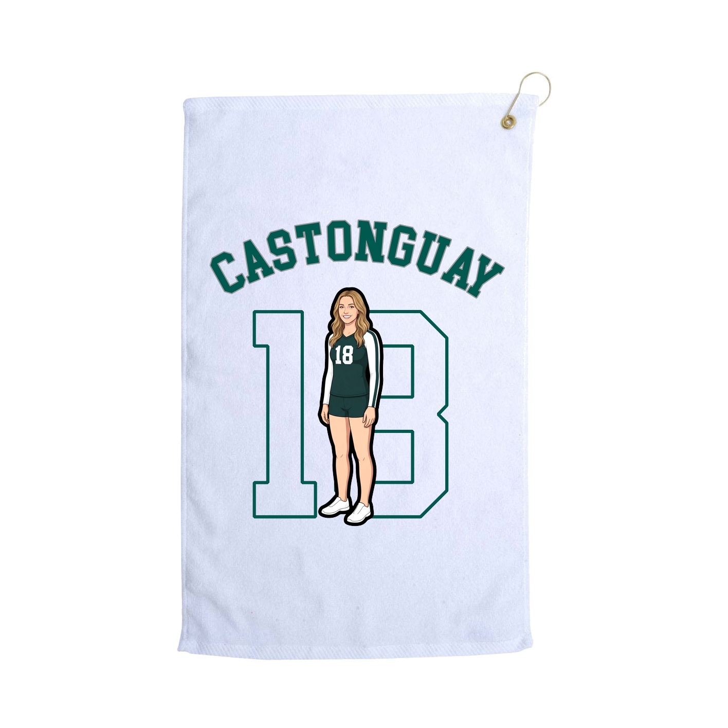 Golf Towel — Shirsey Arch in White