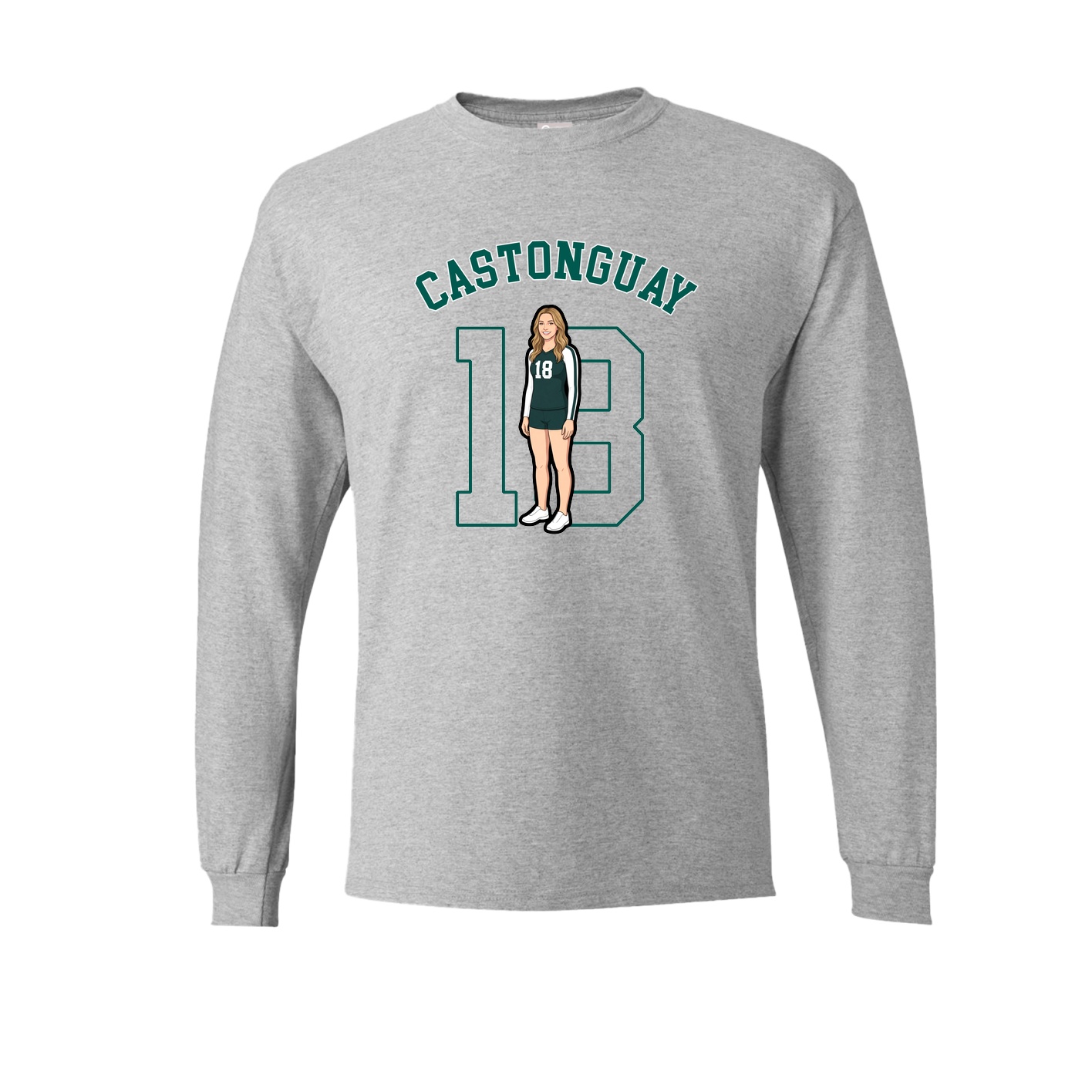 Long Sleeve Tee — Shirsey Arch in Grey
