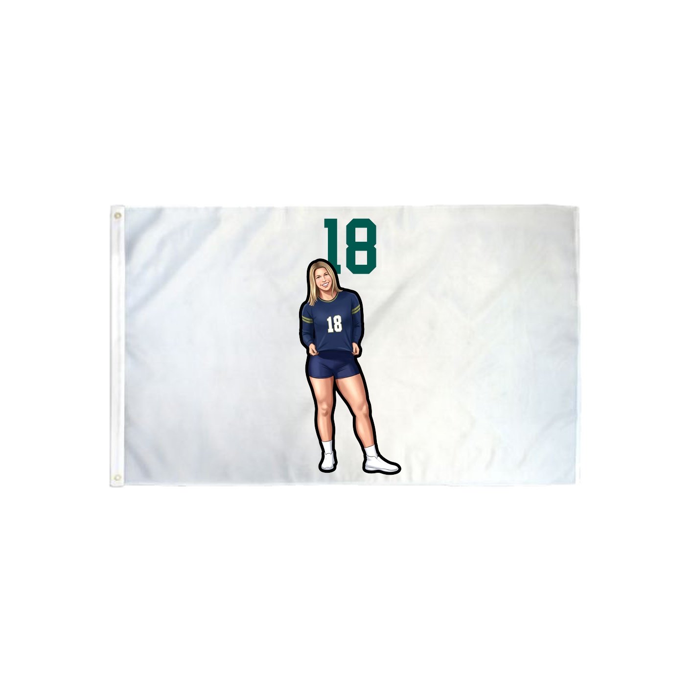 3x5 Flag — Number Top in Classic