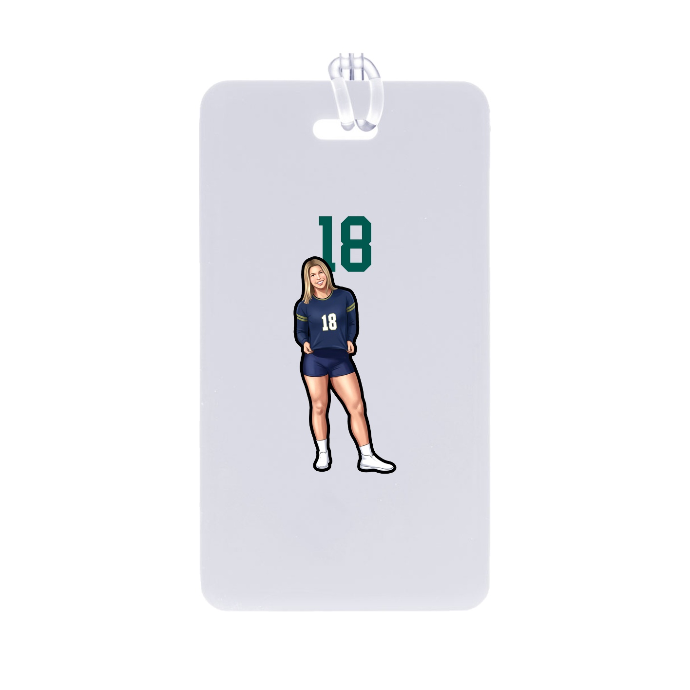 Bag Tag — Number Top in Classic