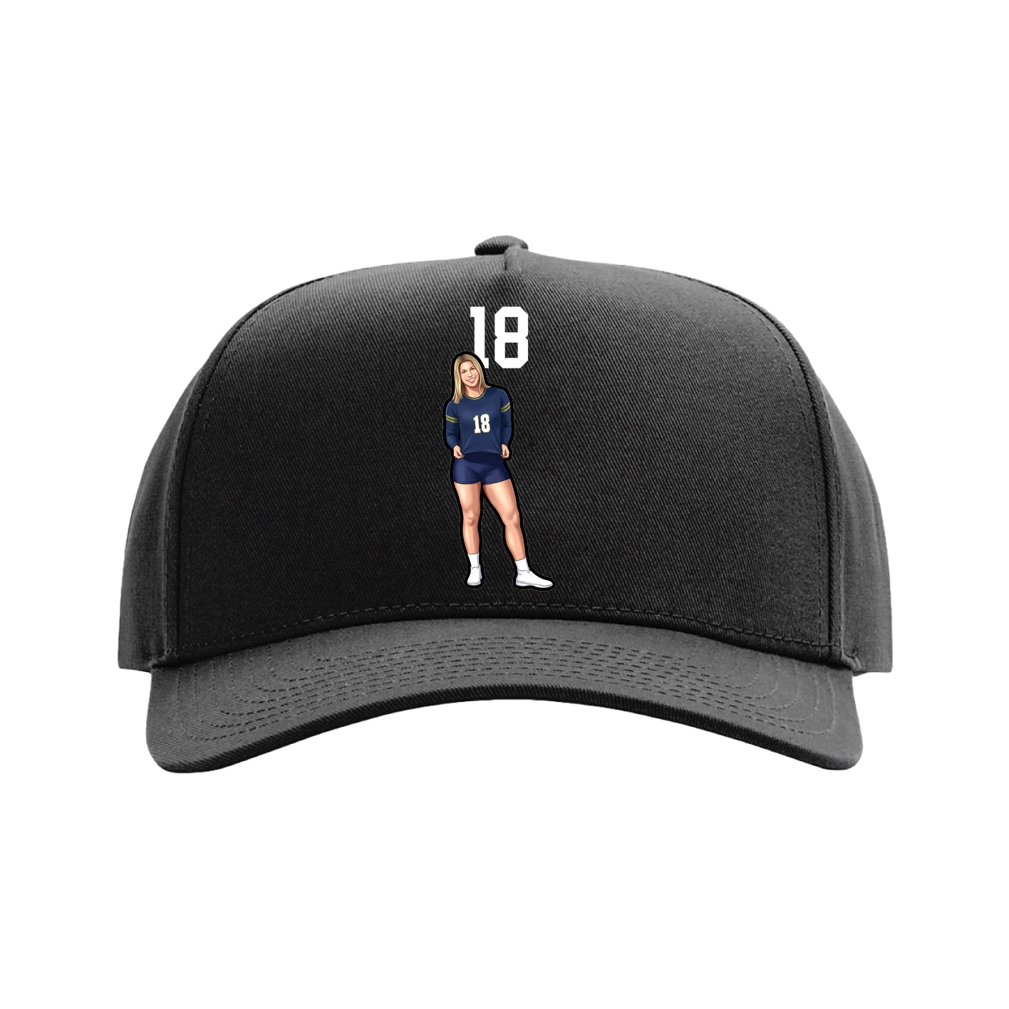 Full Fabric Five-Panel Champ Cap