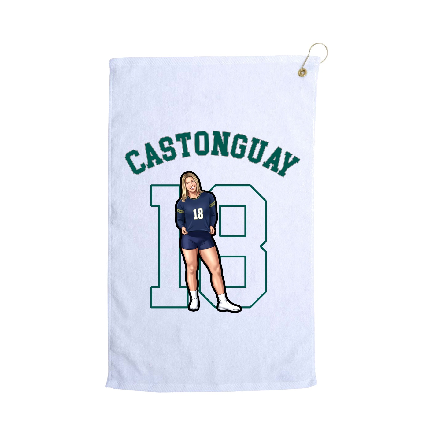 Golf Towel — Shirsey Arch in White
