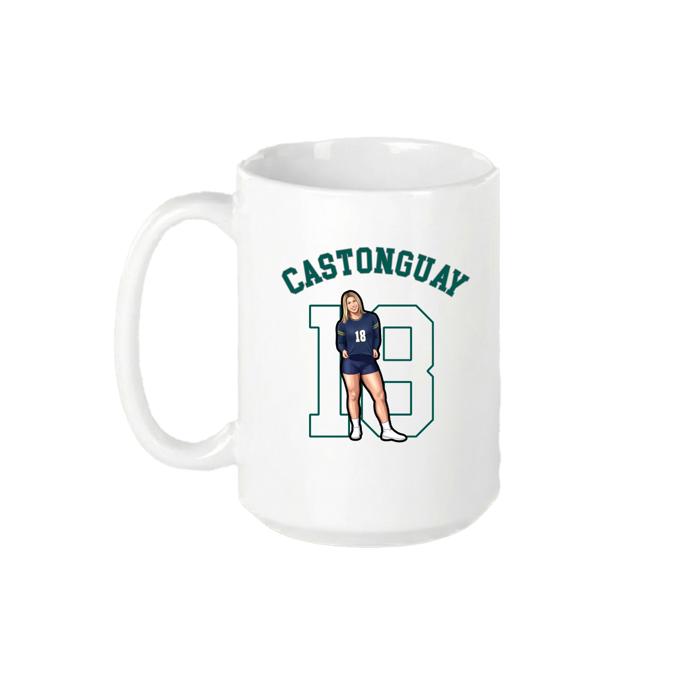 15oz Coffee Mug — Shirsey Arch in White