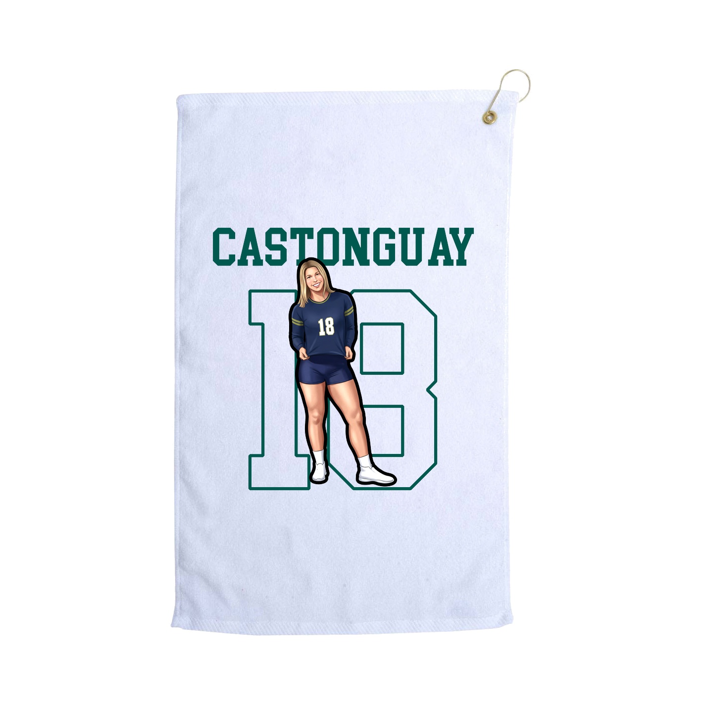 Golf Towel — Shirsey in White
