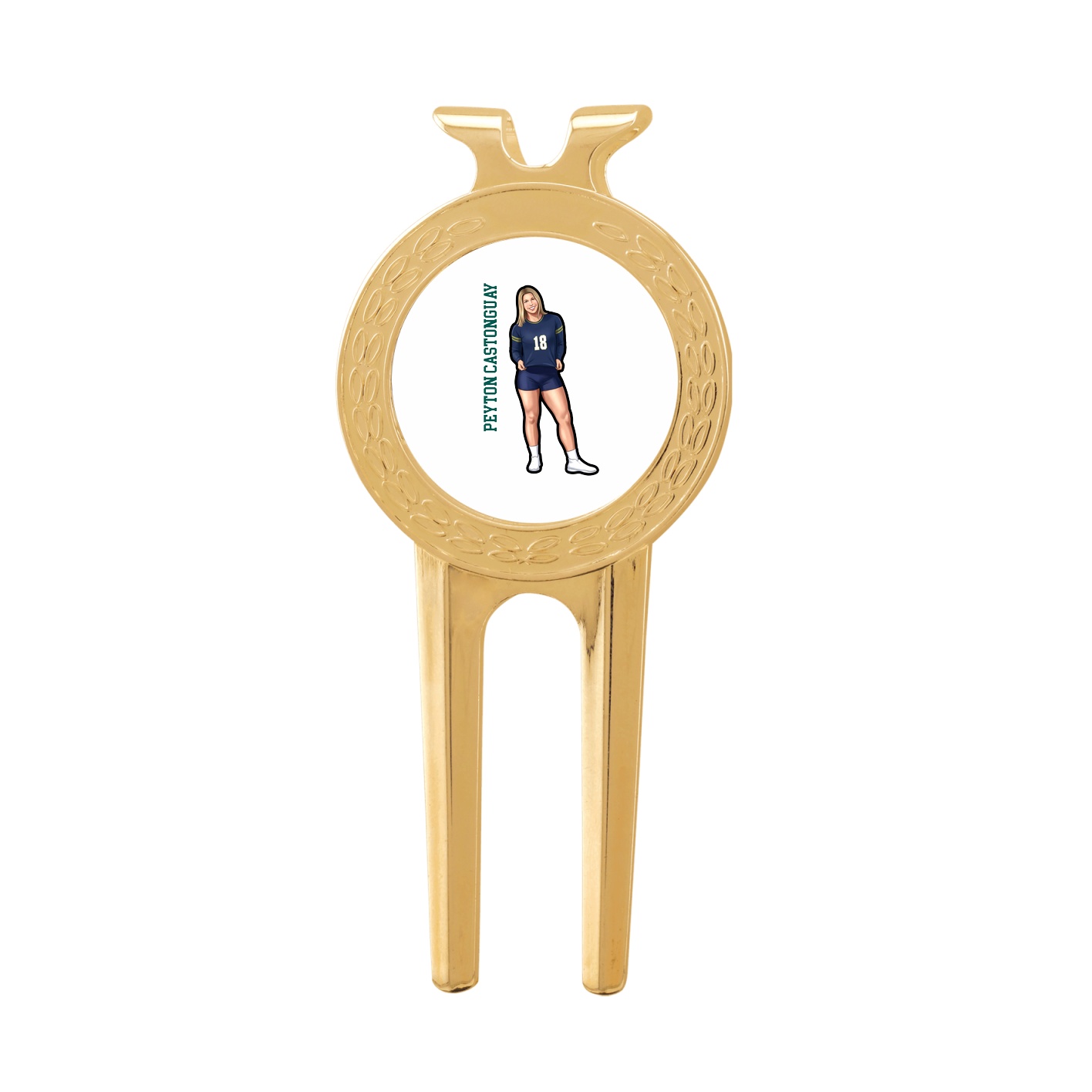 Divot Tool with Ball Marker — Name Vertical in Classic