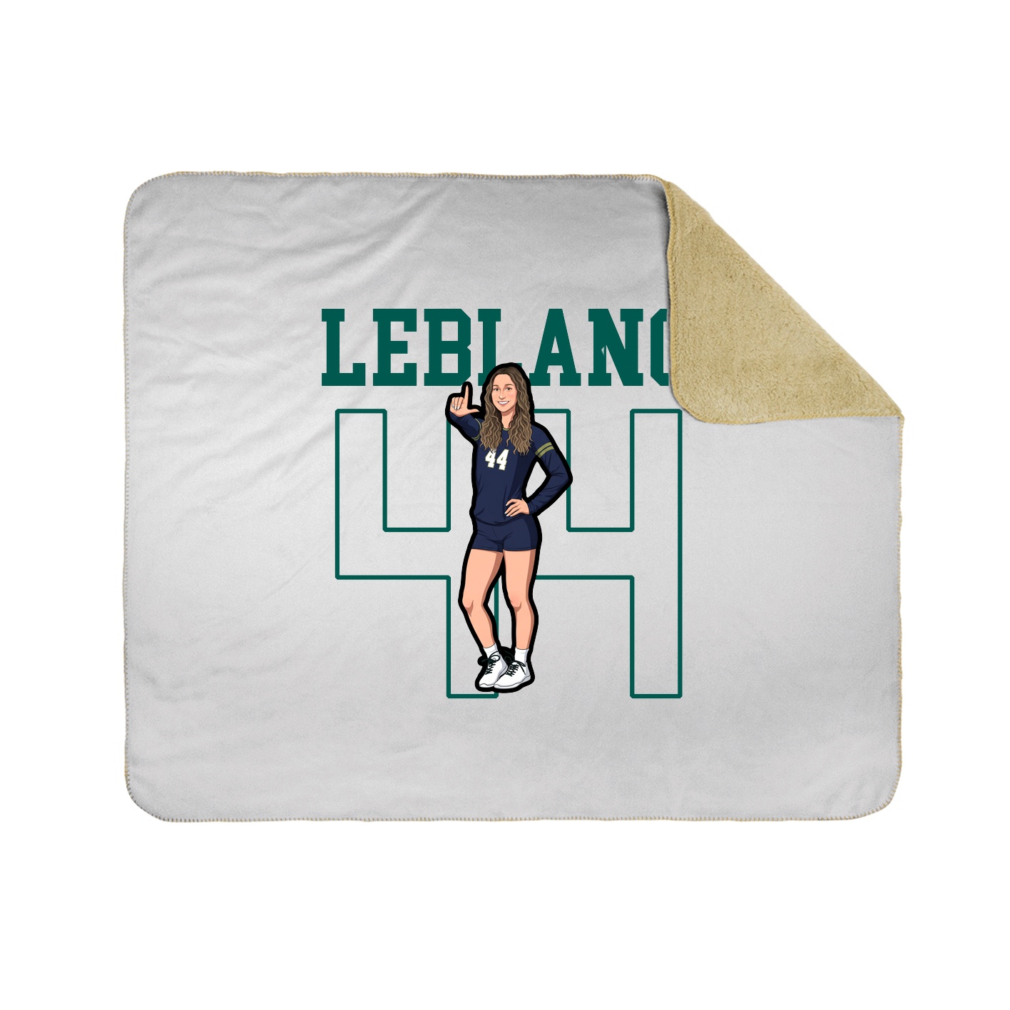 Throw Blanket — Shirsey in White