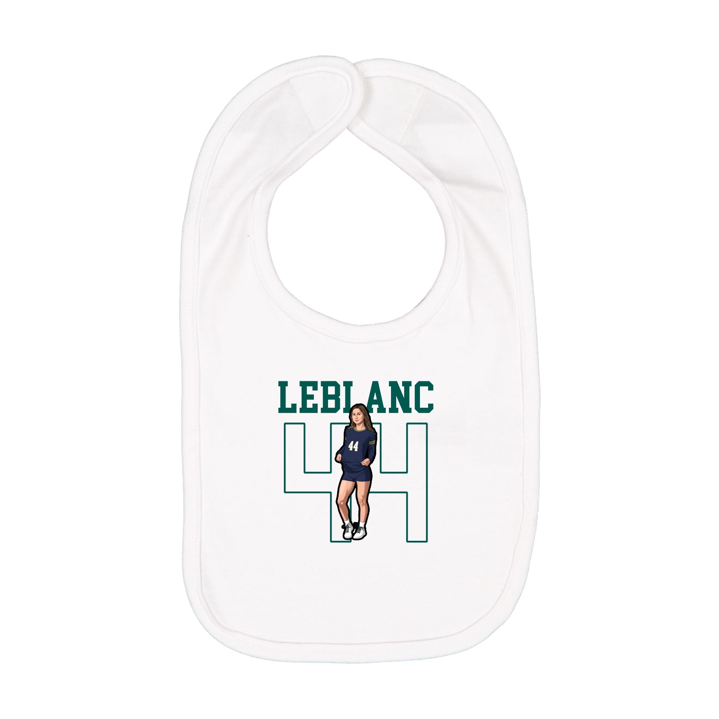 Infant Bib — Shirsey in White