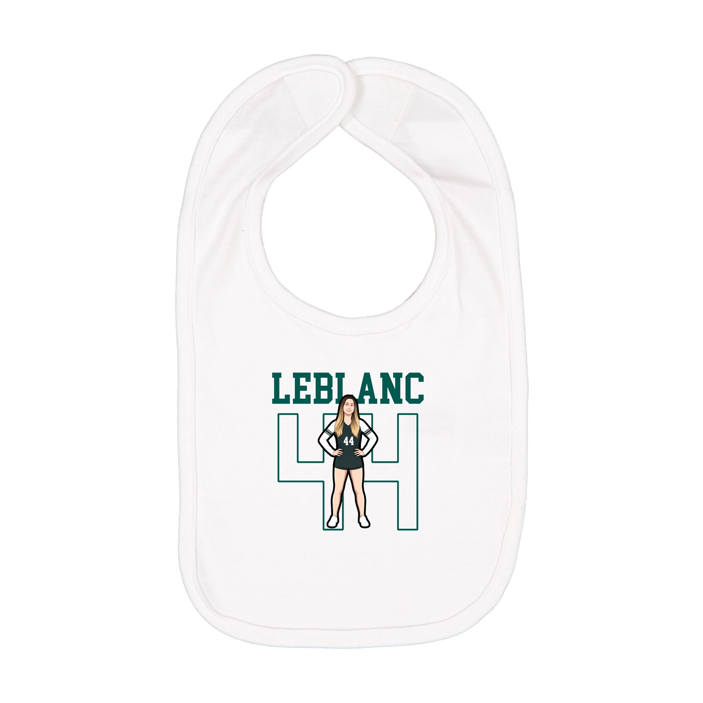 Infant Bib — Shirsey in White