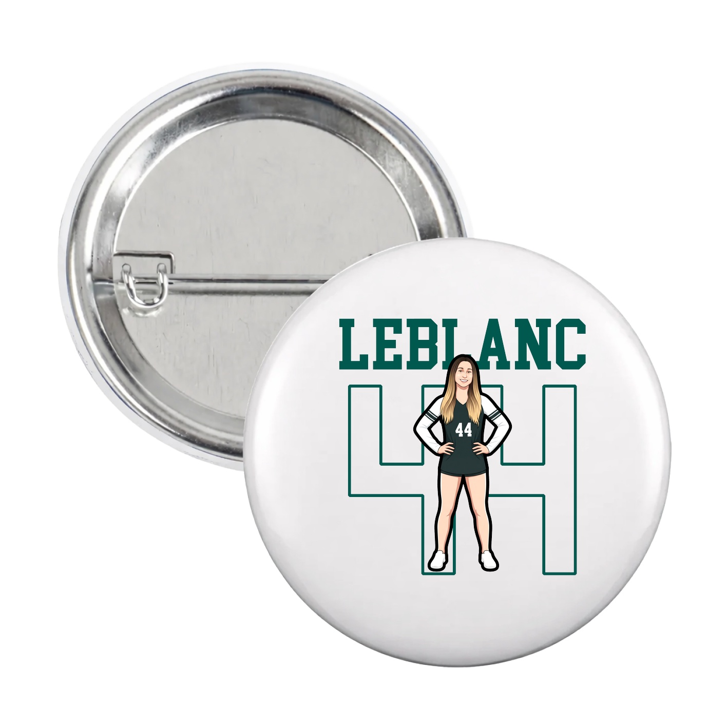 Game Day Button — Shirsey in White