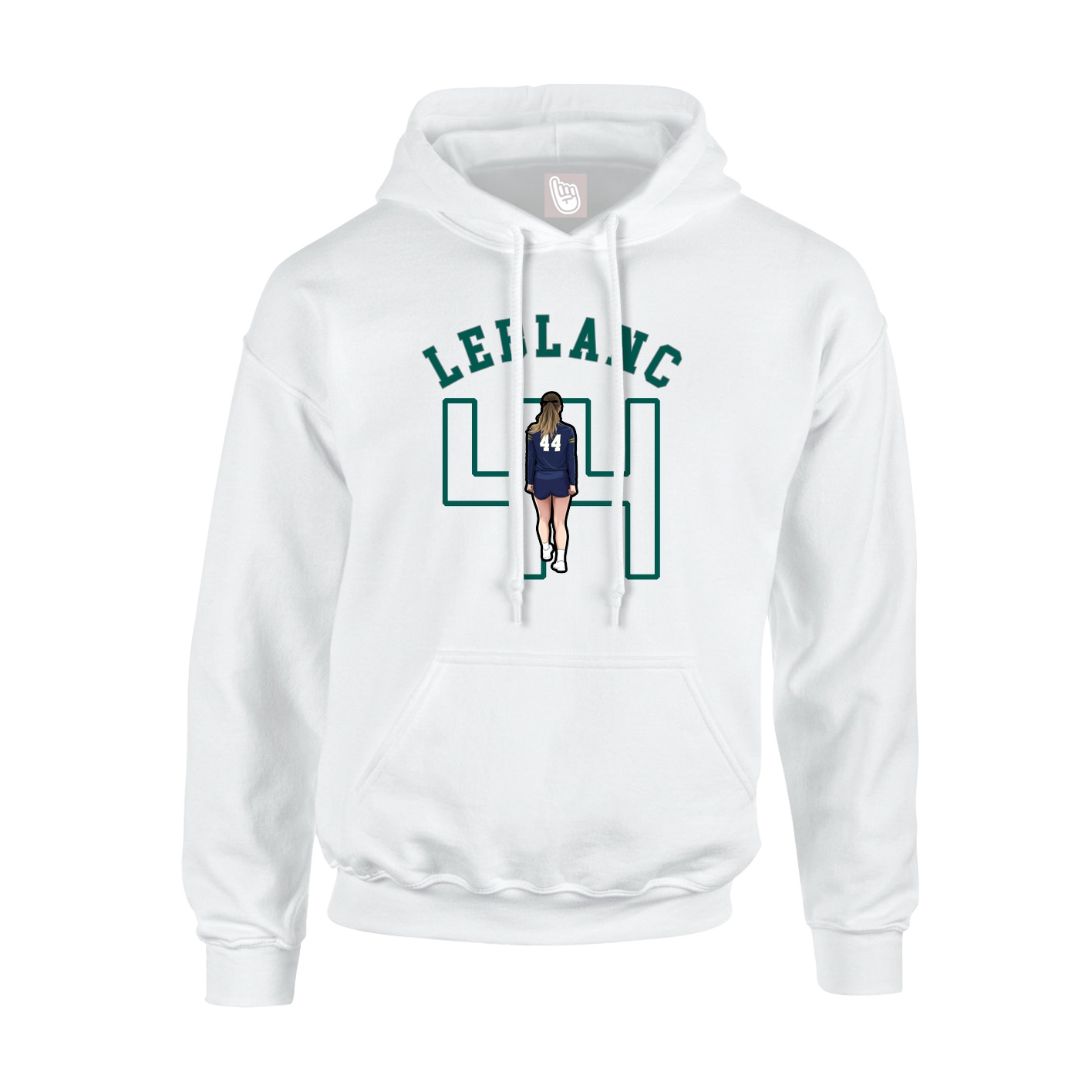 Youth Hoodie — Shirsey Arch in White