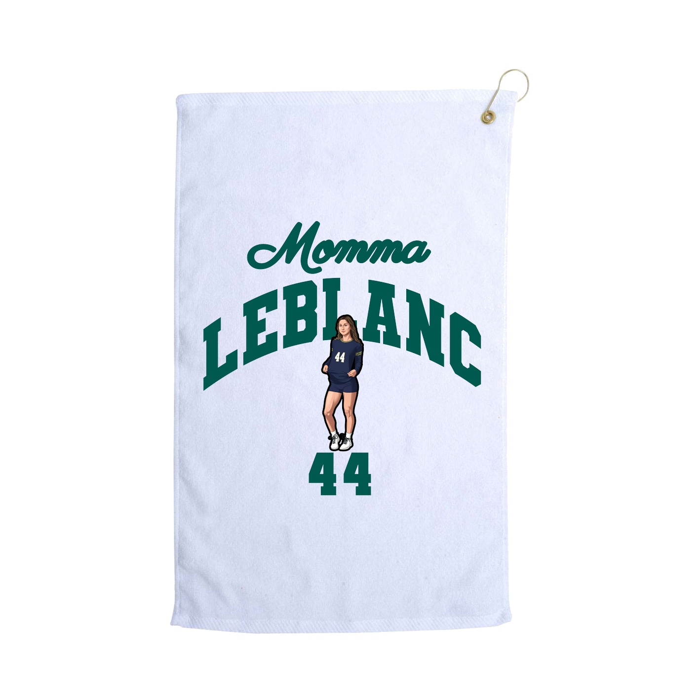 Golf Towel — Mothers Day Arch in White