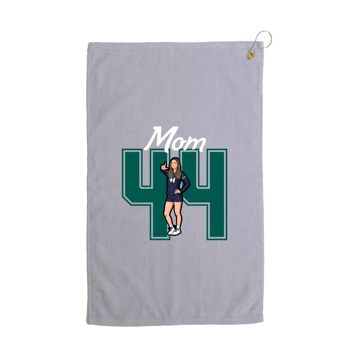 Golf Towel — Mothers Day Shirsey in Grey