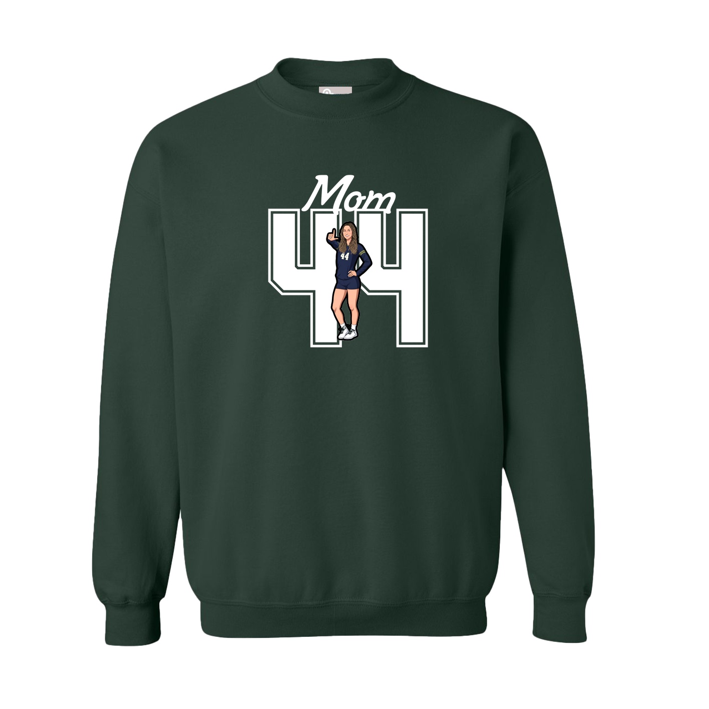 Fleece Crew — Mothers Day Shirsey in Green