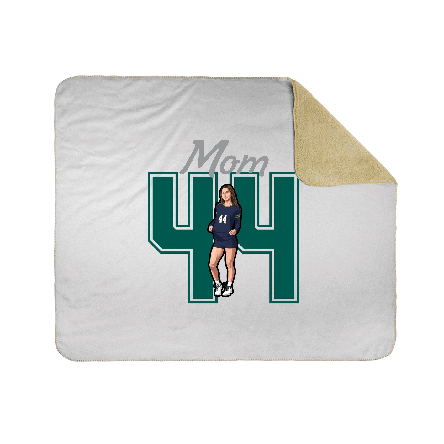 Throw Blanket — Mothers Day Shirsey in White
