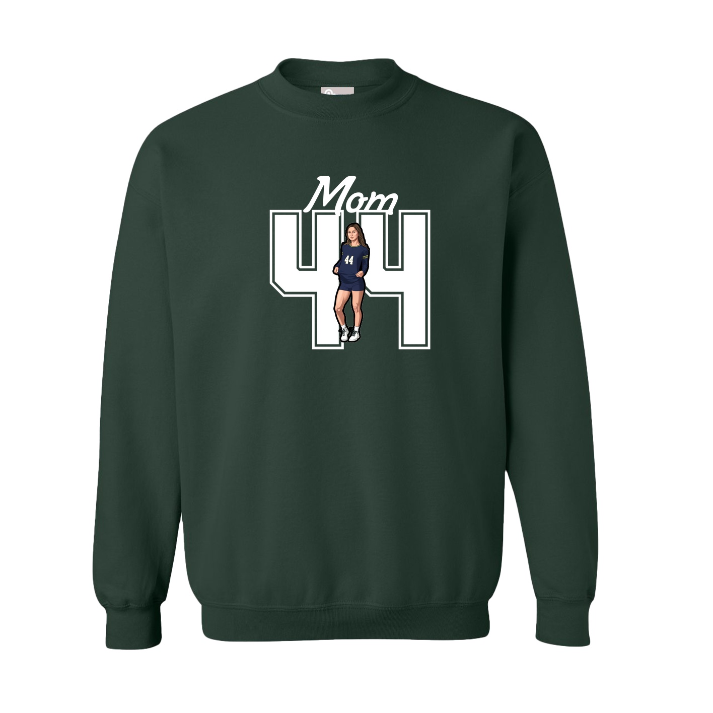 Fleece Crew — Mothers Day Shirsey in Green