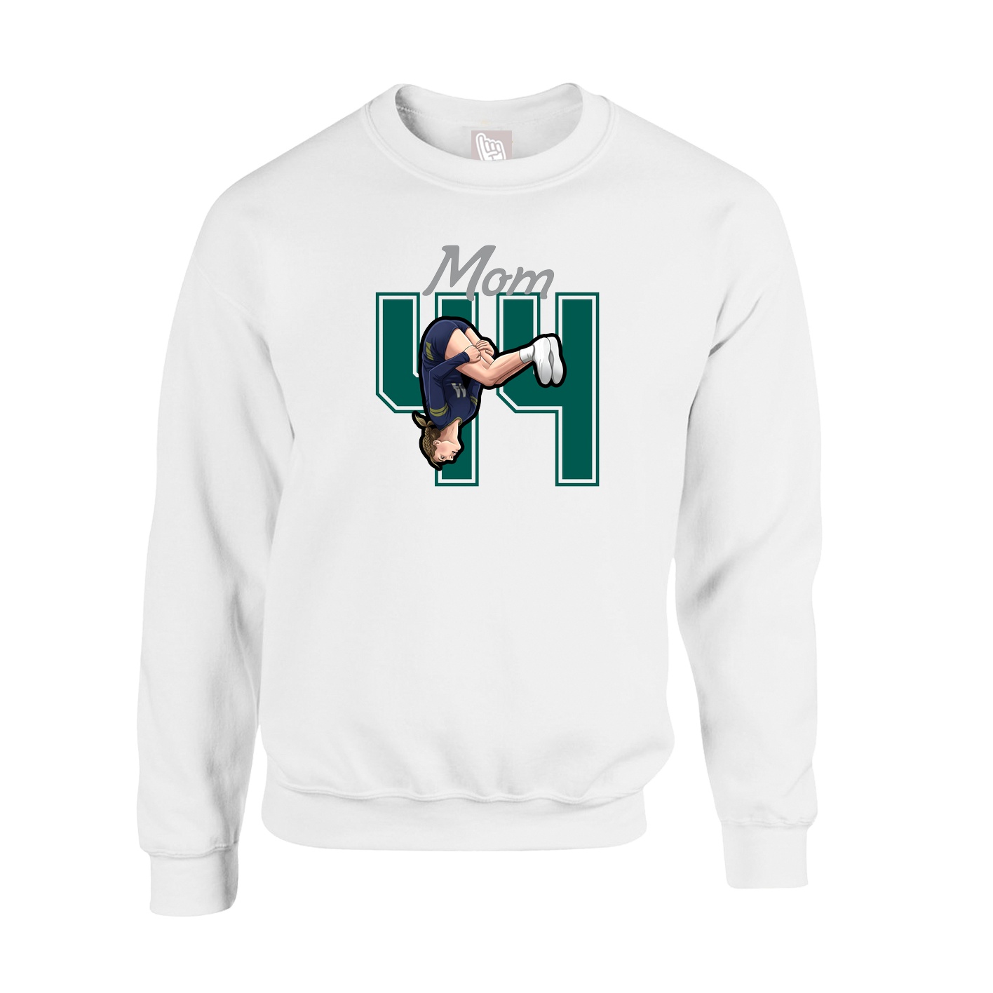 Fleece Crew — Mothers Day Shirsey in White