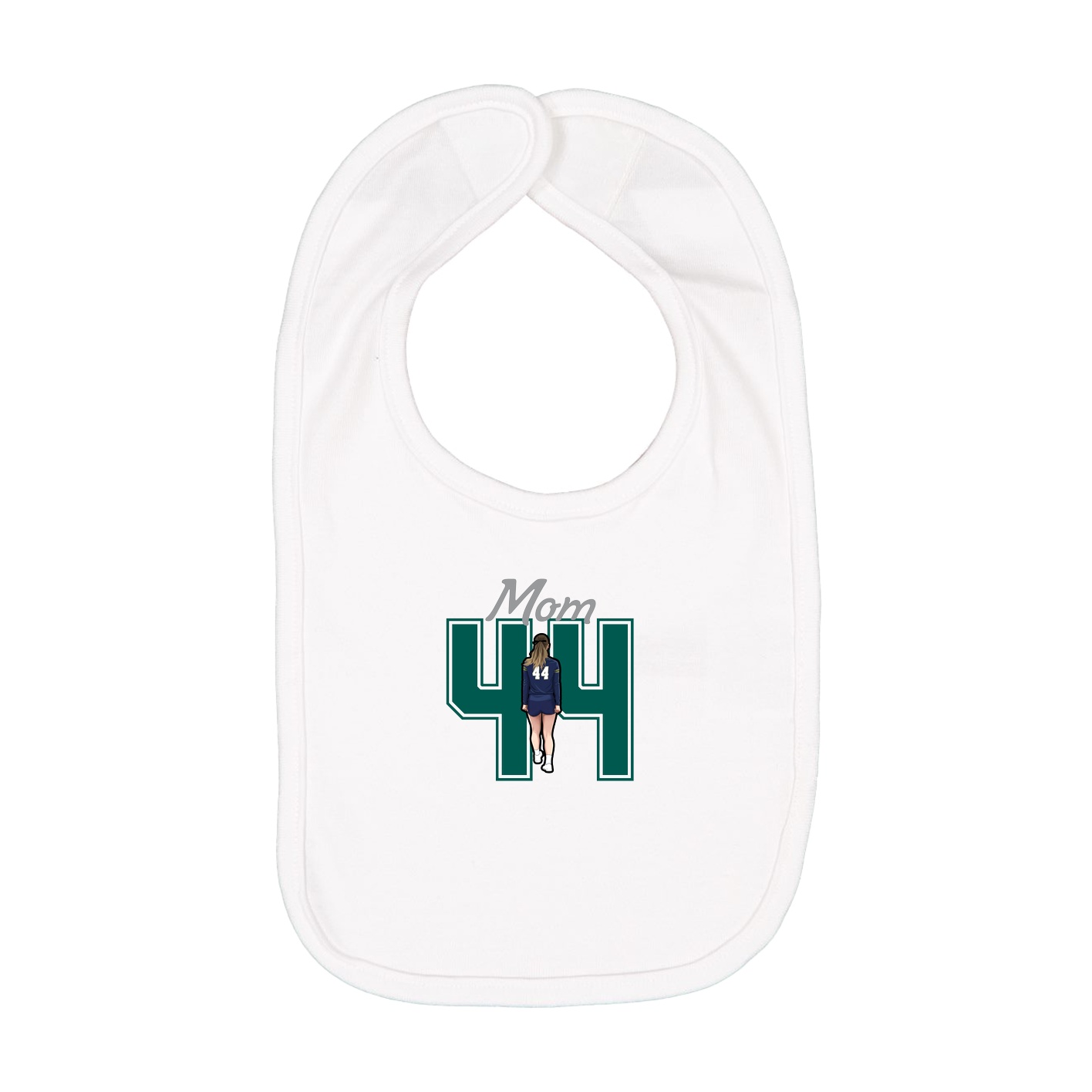 Infant Bib — Mothers Day Shirsey in White