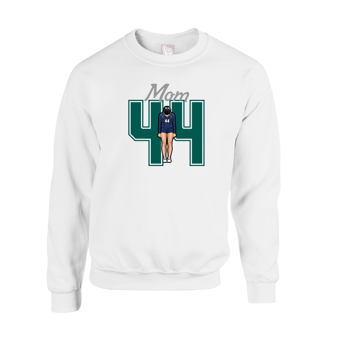 Fleece Crew — Mothers Day Shirsey in White