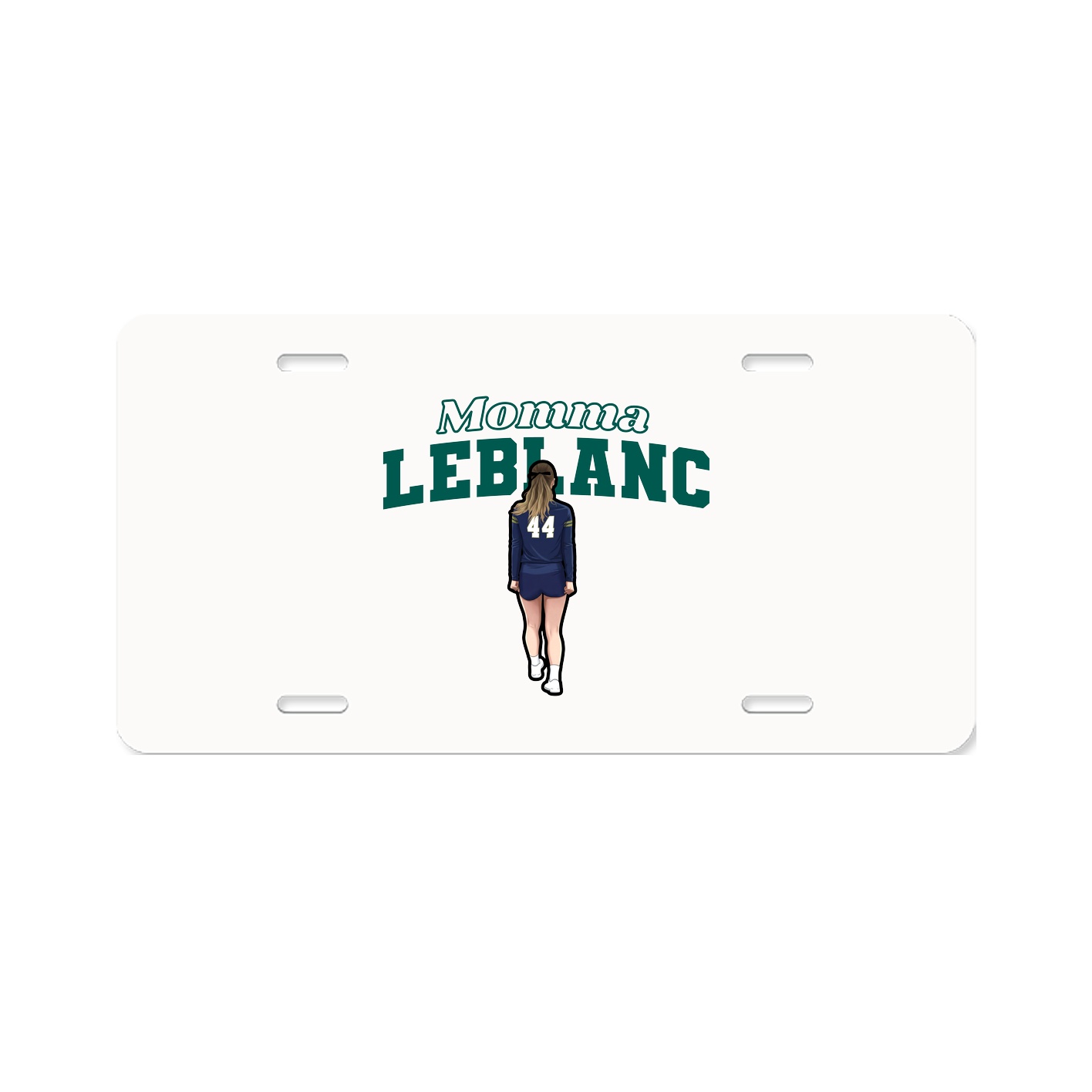 License Plate — Mothers Day Block in Classic