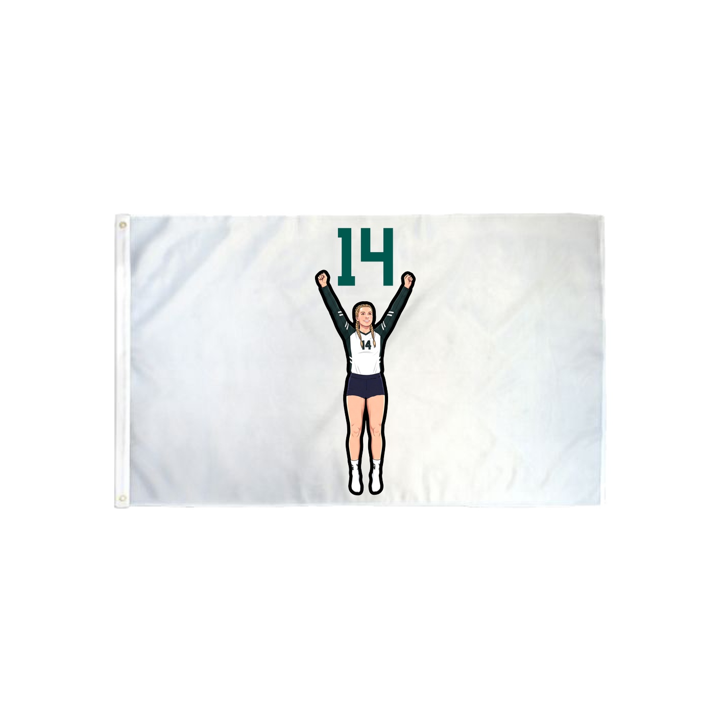 3x5 Flag — Number Top in Classic