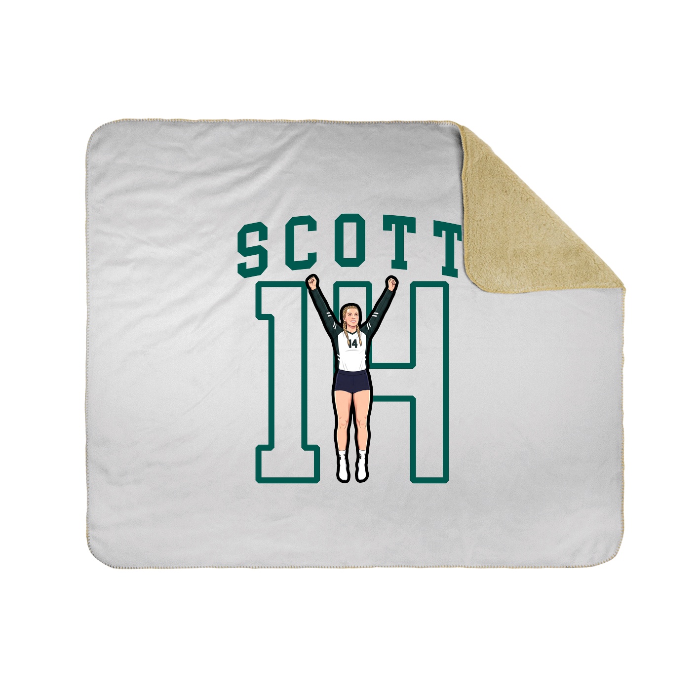 Throw Blanket — Shirsey in White
