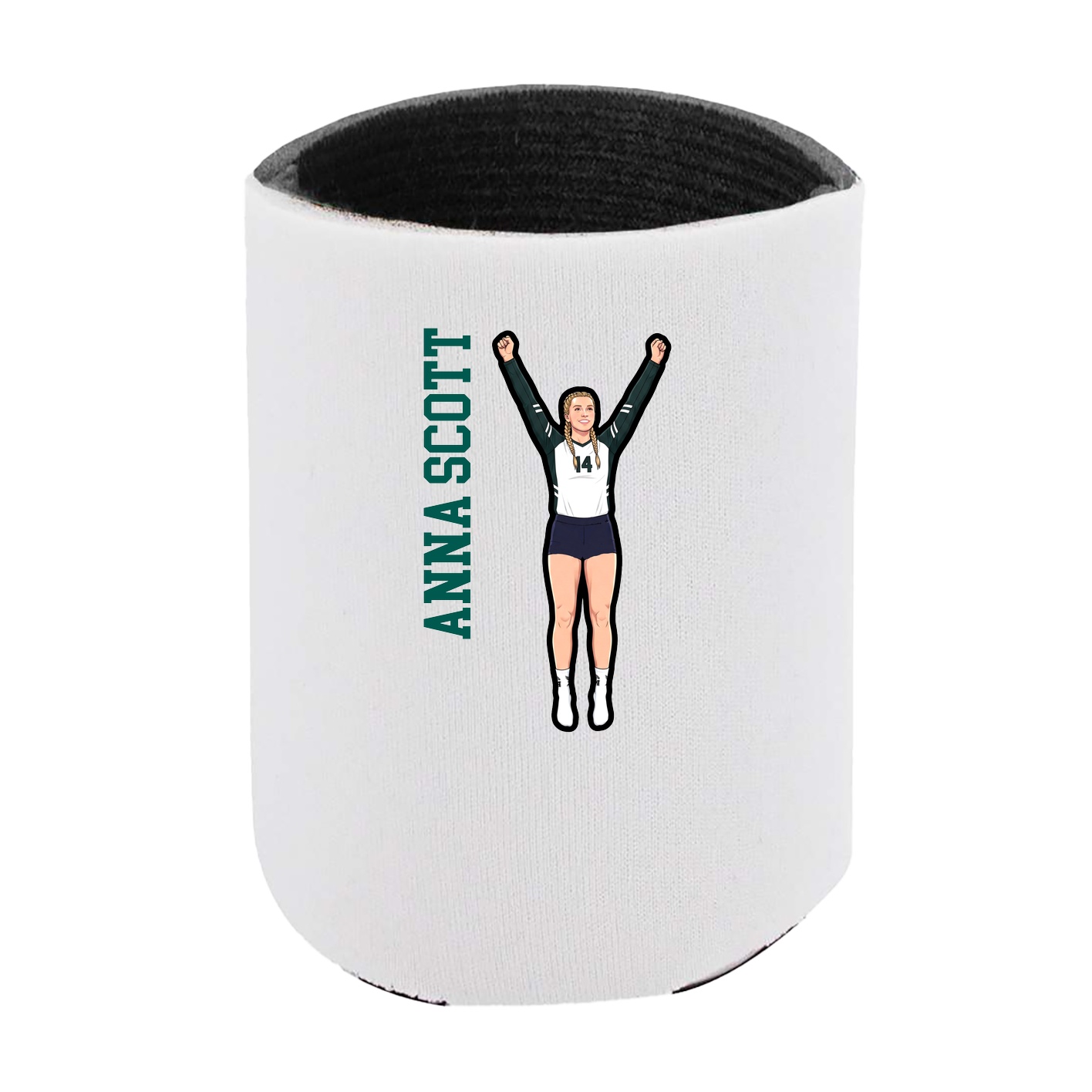 Can Holder — Name Vertical in White