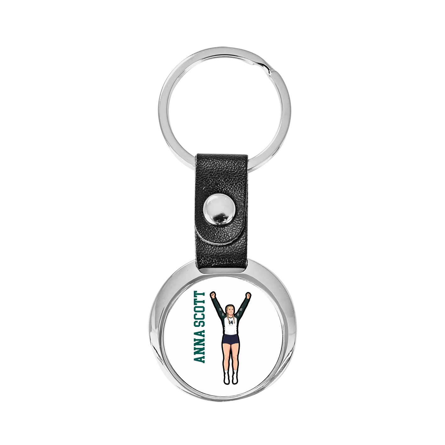 Key Chain — Name Vertical in Classic