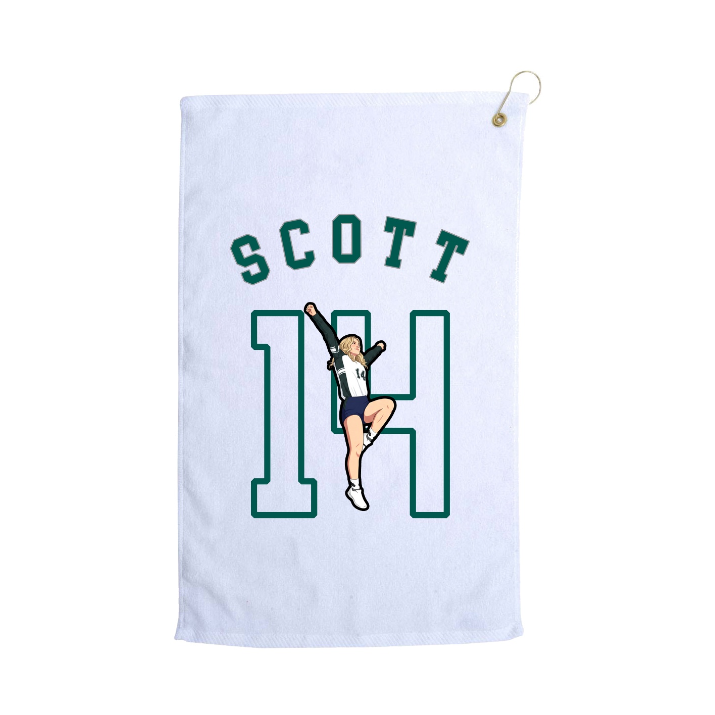 Golf Towel — Shirsey Arch in White