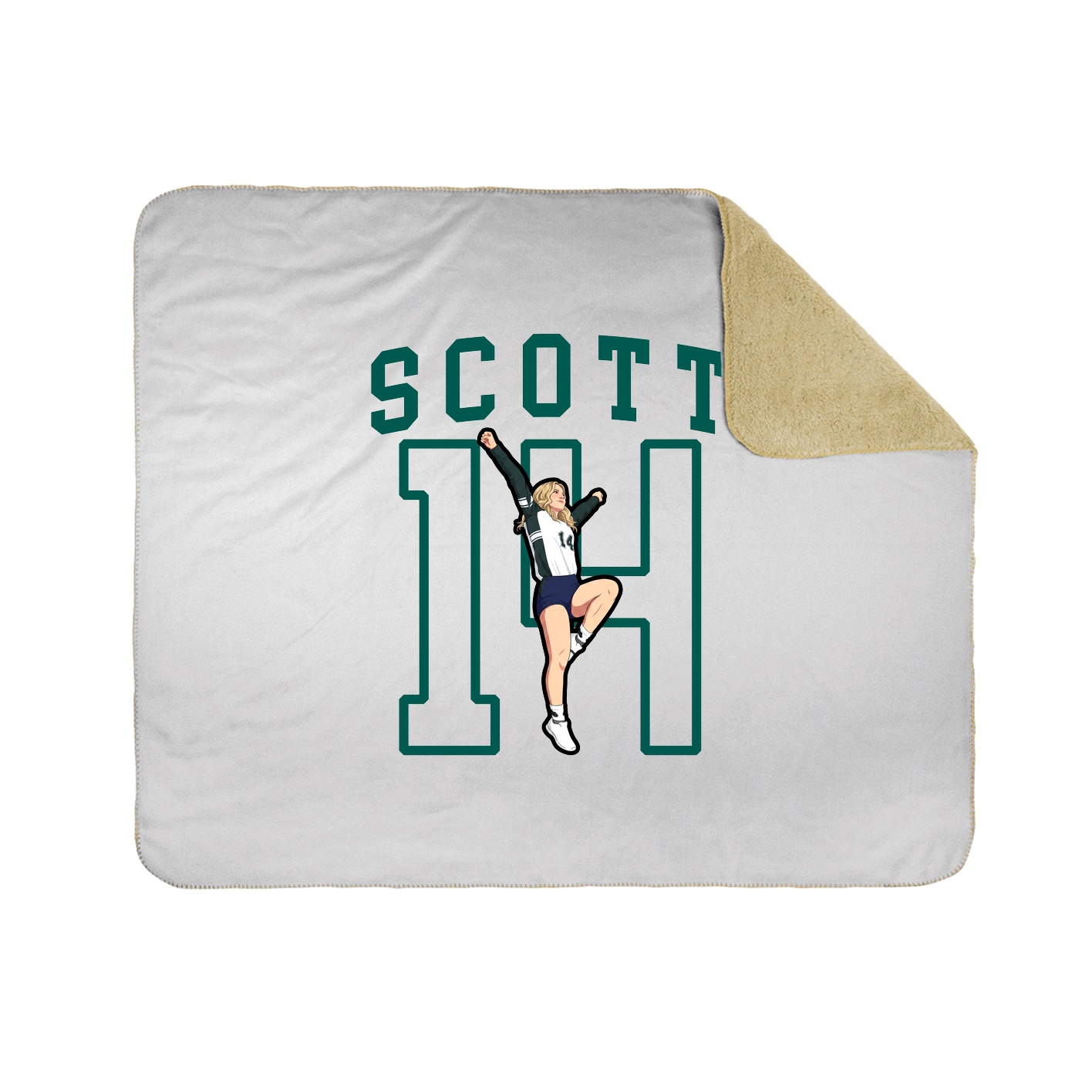 Throw Blanket — Shirsey in White