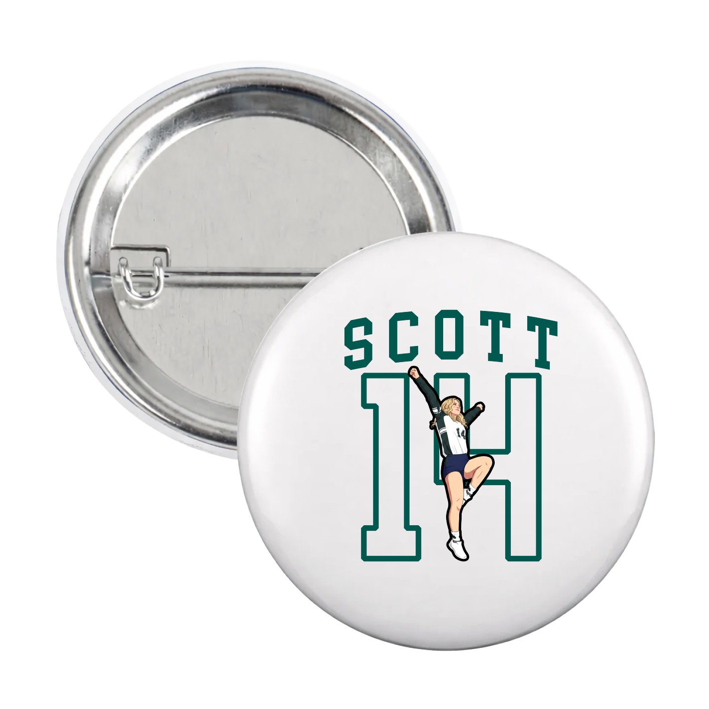 Game Day Button — Shirsey in White