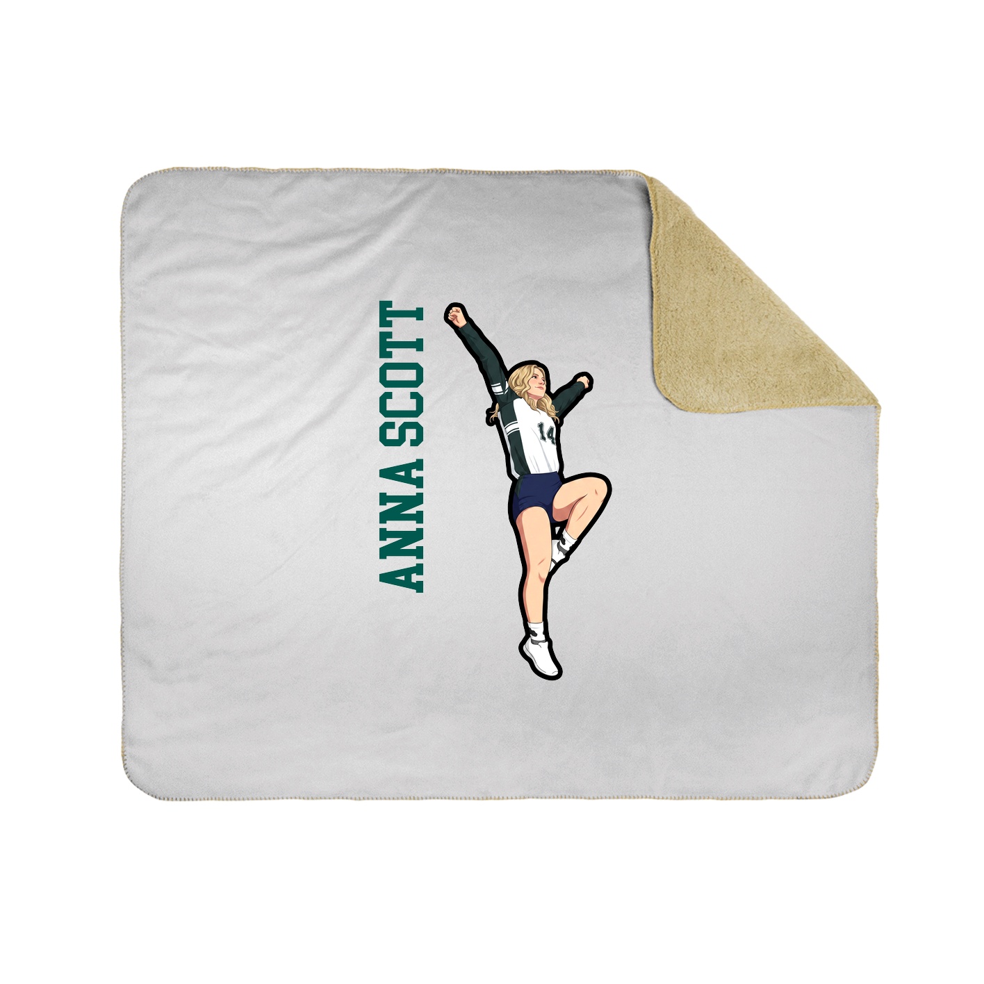 50x60 Sherpa Lined Throw Blanket