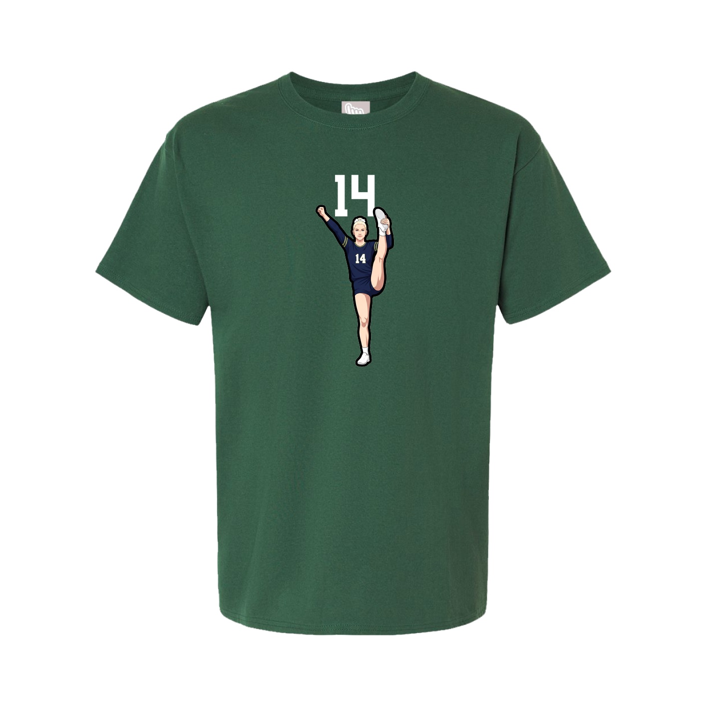 Tee — Number Top in Green