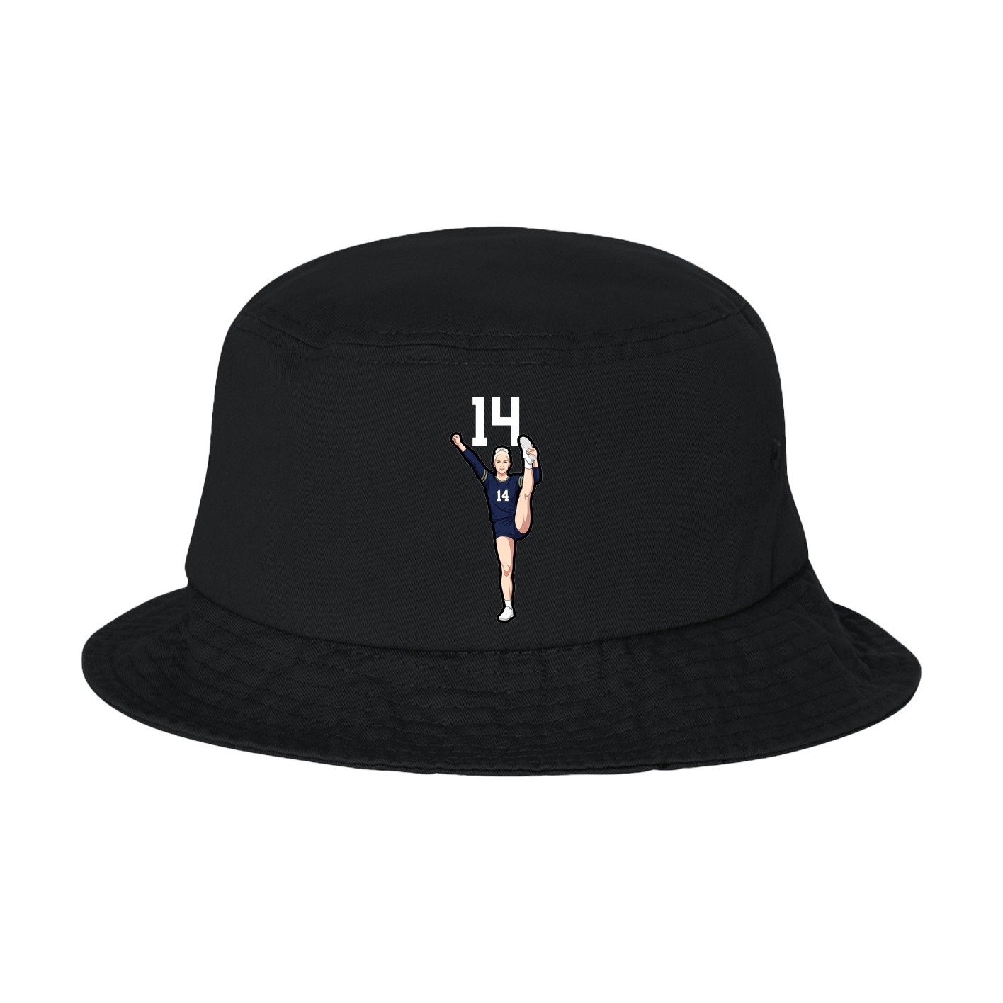 Bucket Cap — Number Top in Black