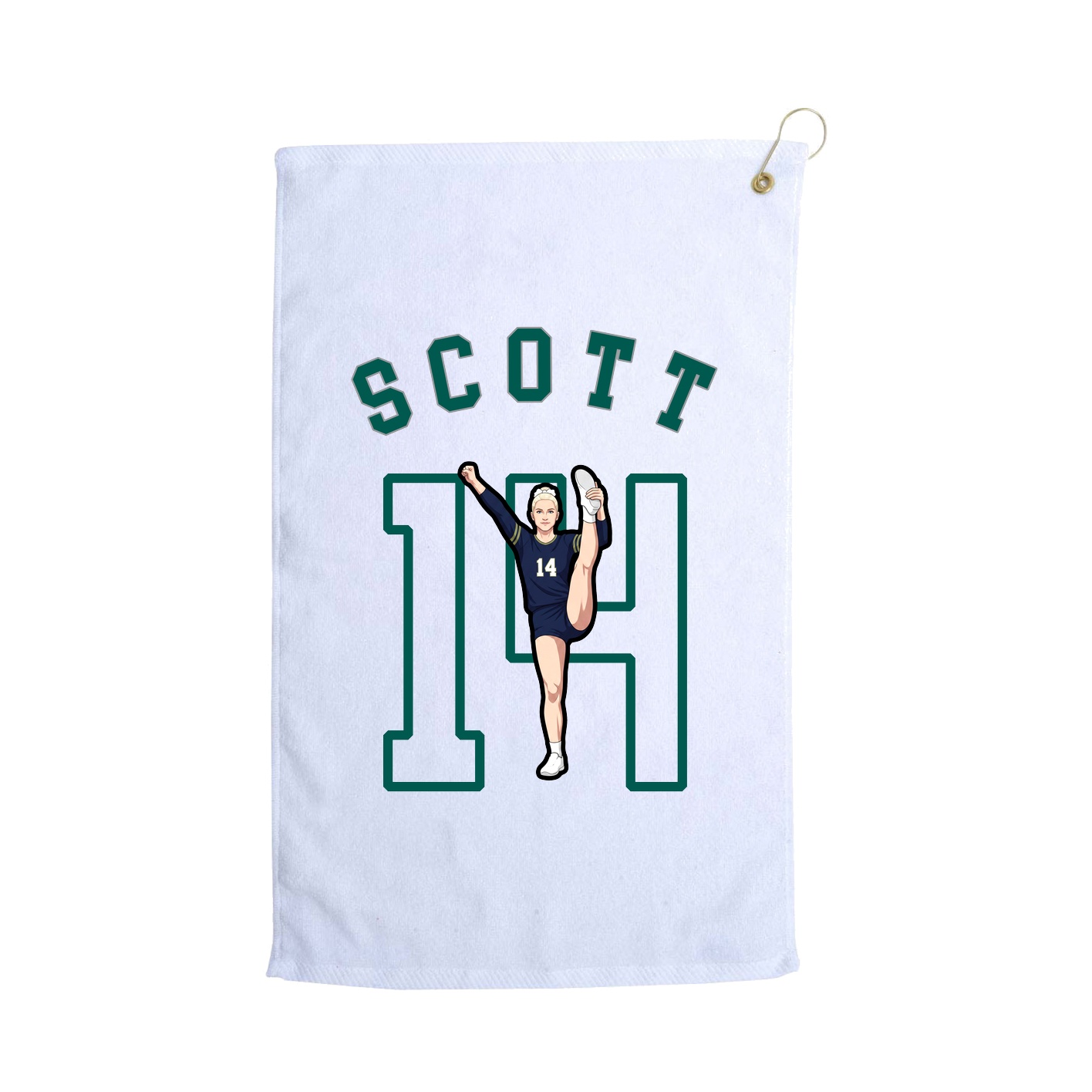 Golf Towel — Shirsey Arch in White