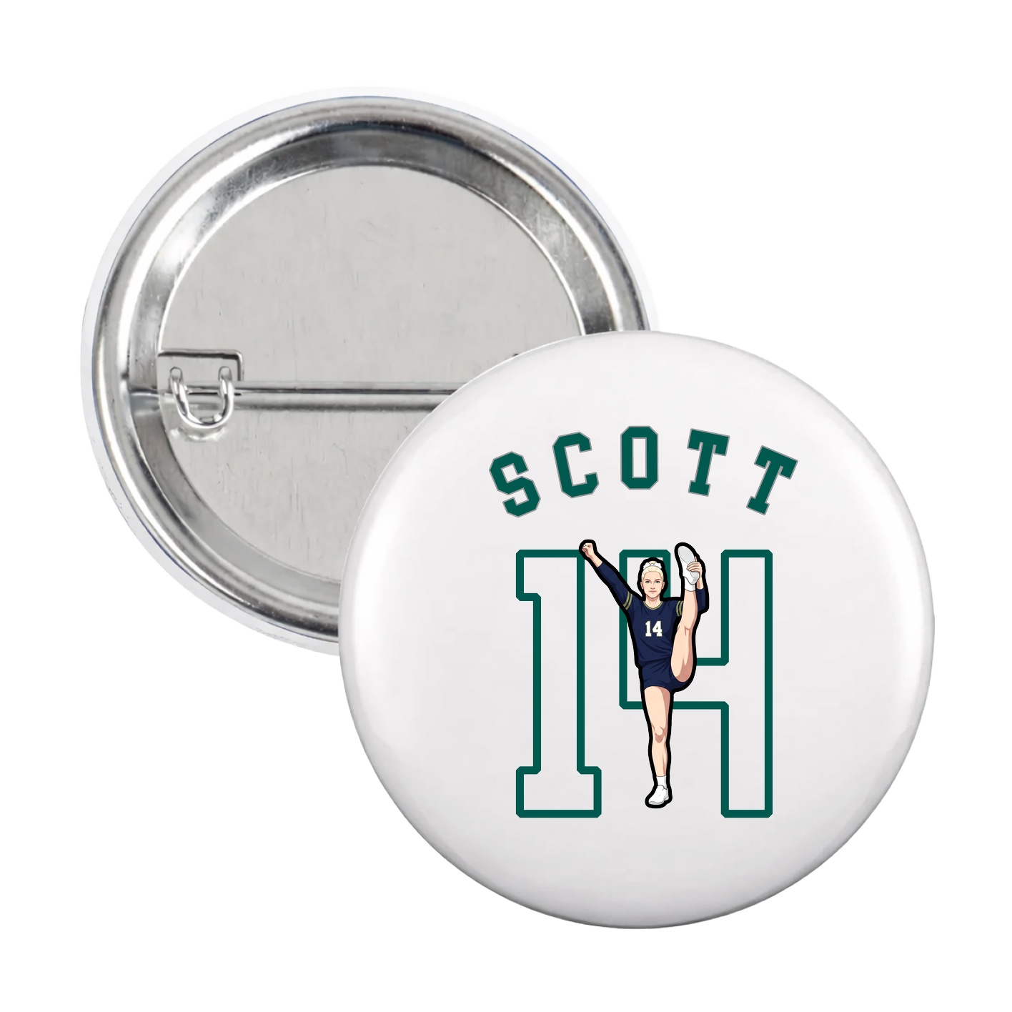Game Day Button — Shirsey Arch in White