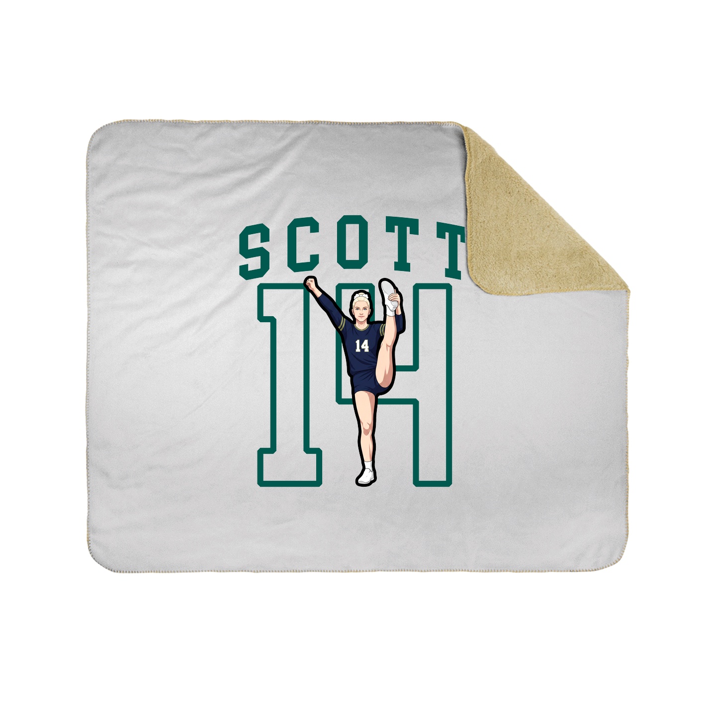 Throw Blanket — Shirsey in White