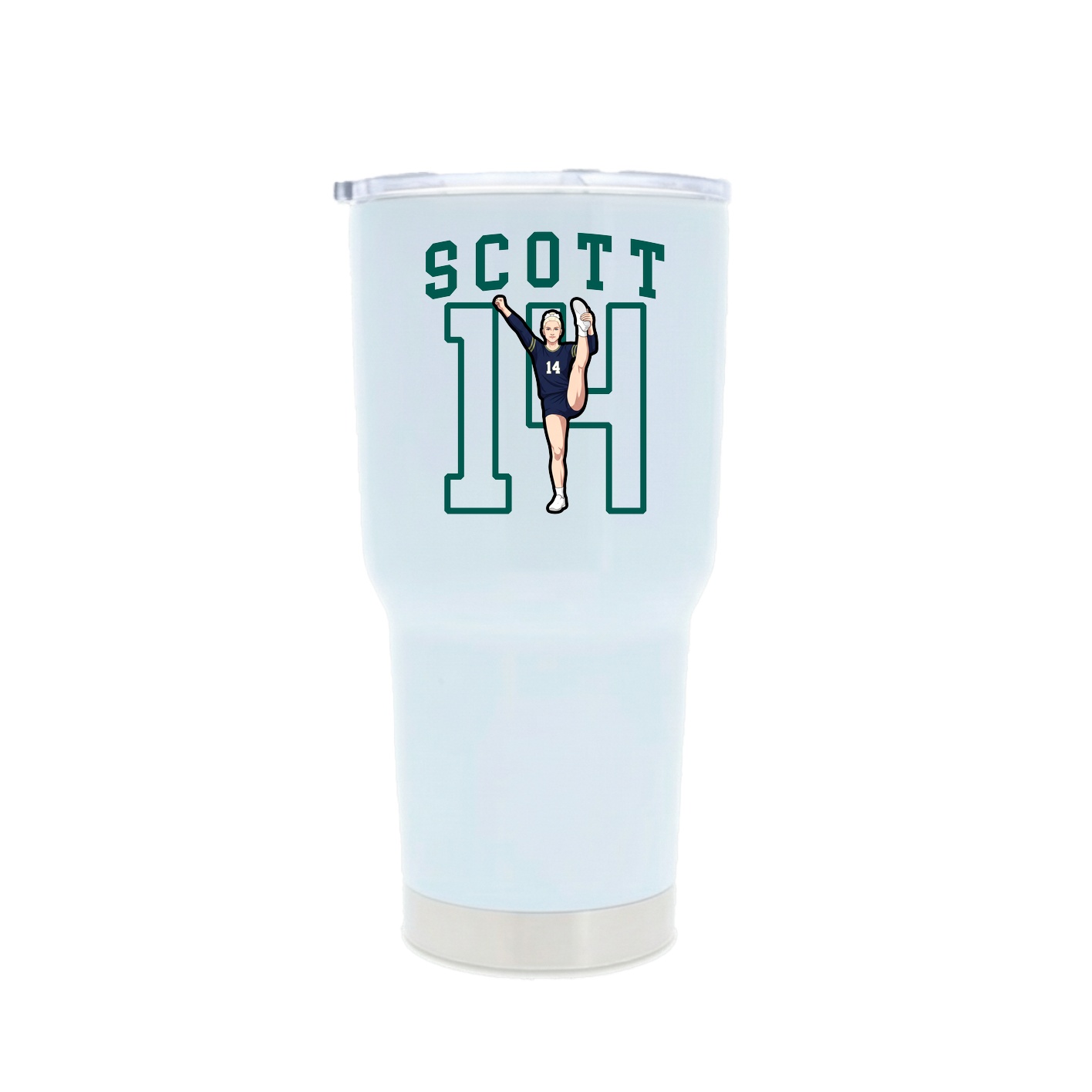 30oz Stainless Steel Tumbler — Shirsey in White