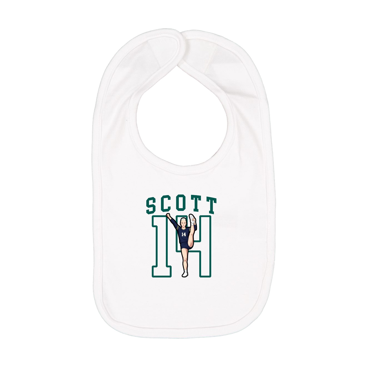 Infant Bib — Shirsey in White
