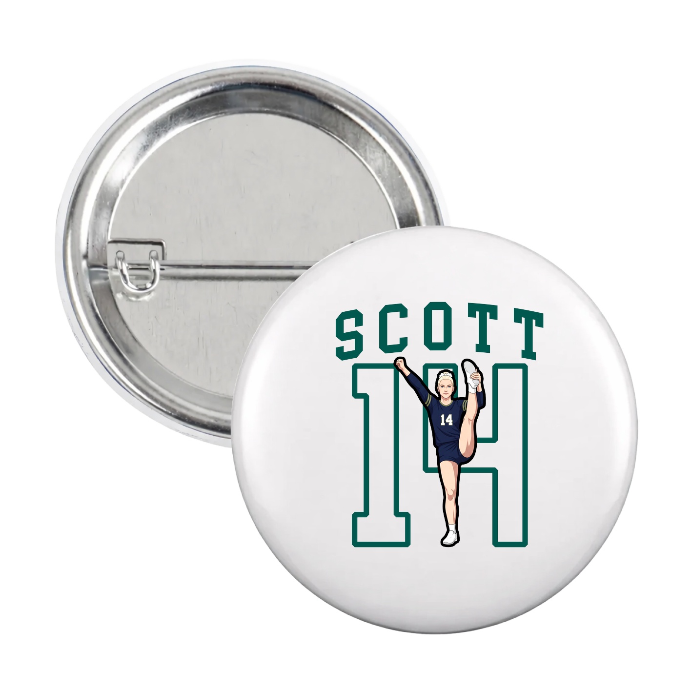 Game Day Button — Shirsey in White