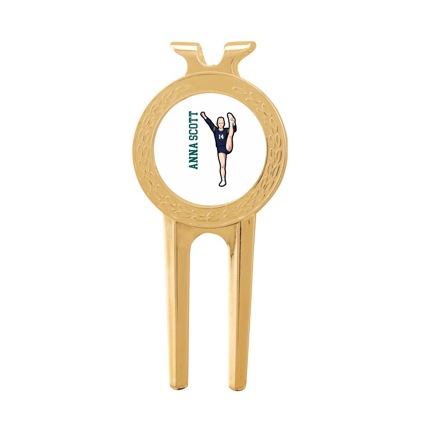 Divot Tool with Ball Marker — Name Vertical in Classic