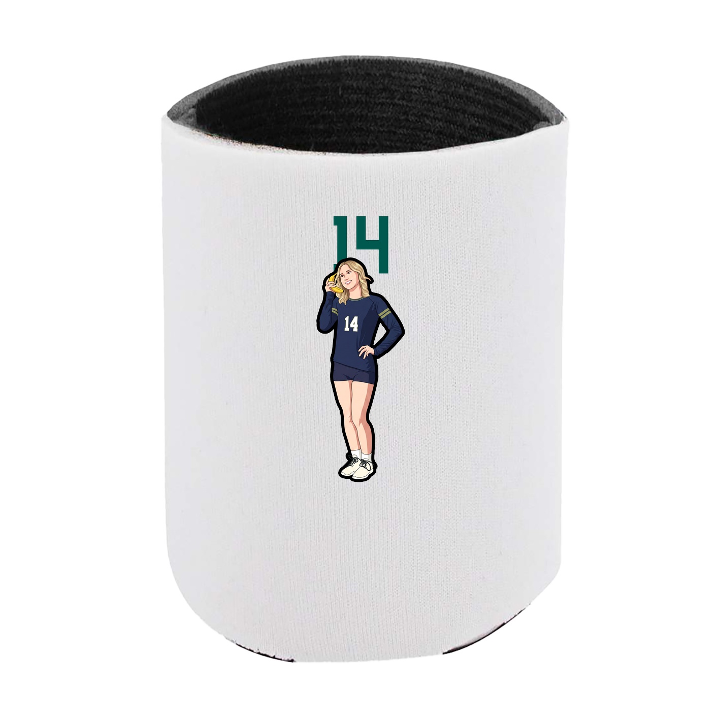 Can Holder — Number Top in White