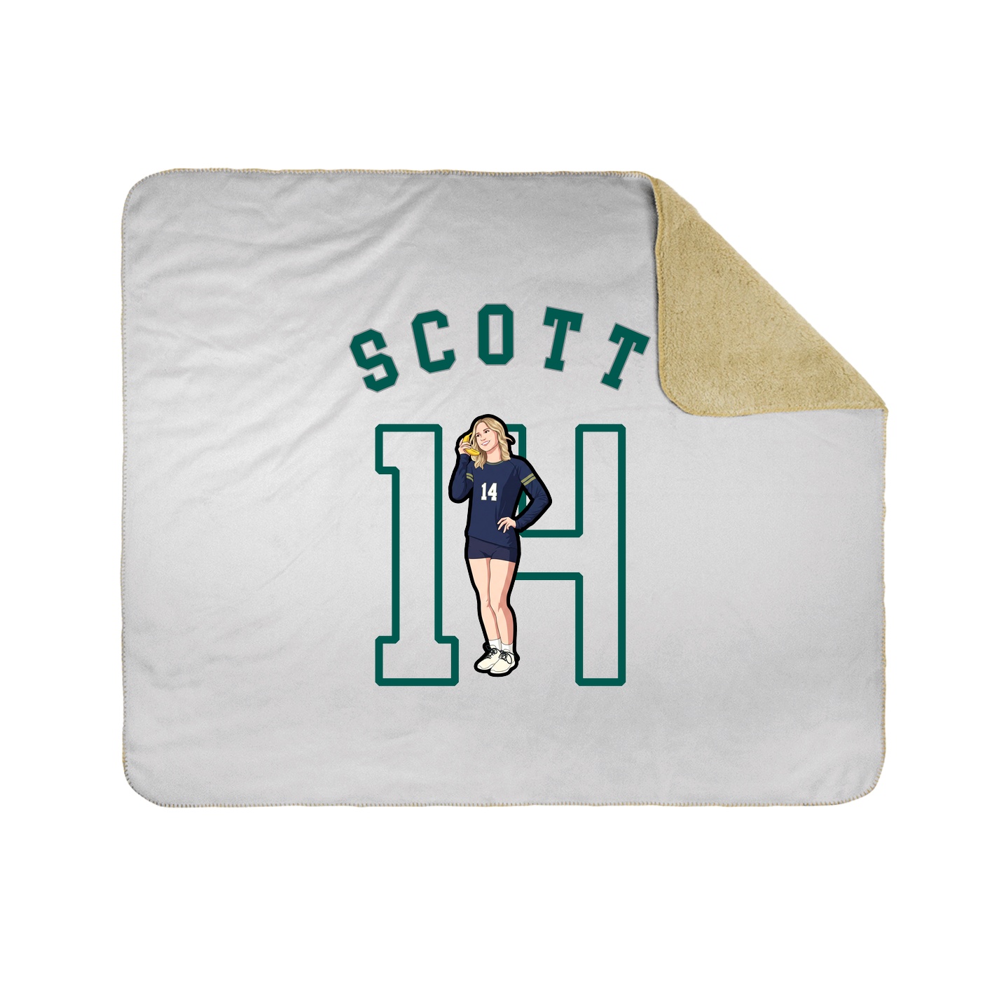 Throw Blanket — Shirsey Arch in White