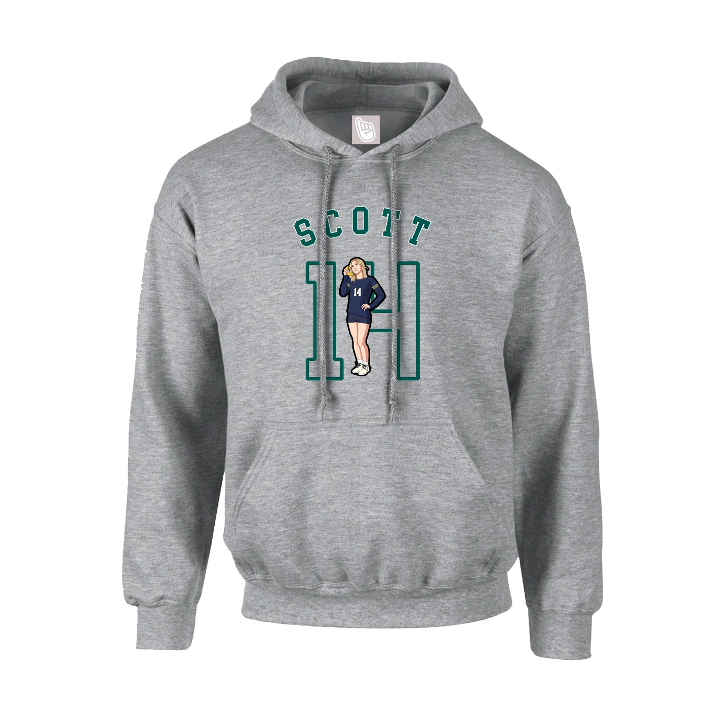 Youth Hoodie — Shirsey Arch in Grey