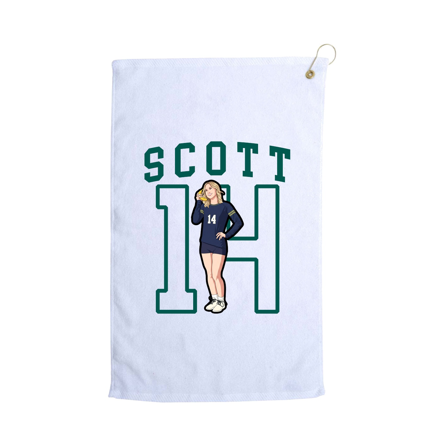 Golf Towel — Shirsey in White